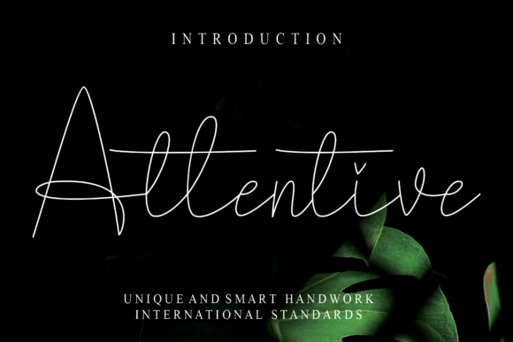 Attentive: A Delicate Handwritten Font for Editorial Design