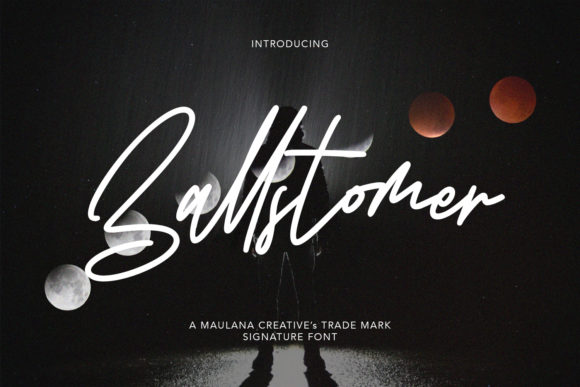 Ballstomer: A Cursive Typeface for Elegant Editorial Design