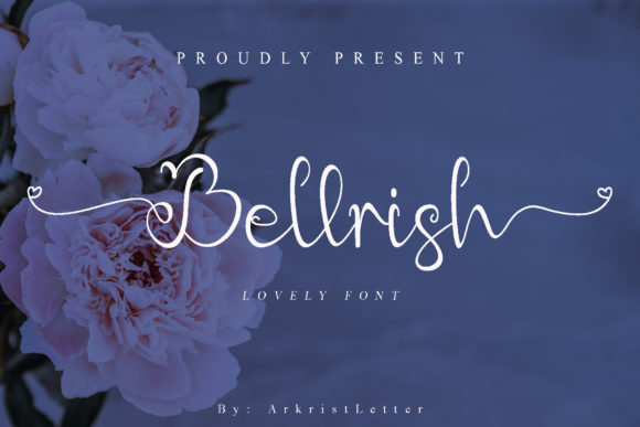 Bellrish: A Sweet Calligraphy Typeface for Romantic Branding Projects