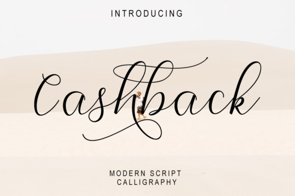 Cashback: A Romantic Script Font for Editorial Design