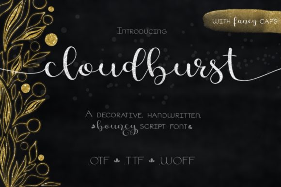 Cloudburst: The Script Font for High-Impact Branding