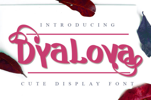 Dyalova: A Whimsical Handwritten Font for Crafters
