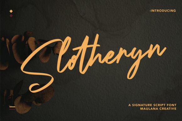 Elevate Editorial Design with the Slotheryn Handwritten Font