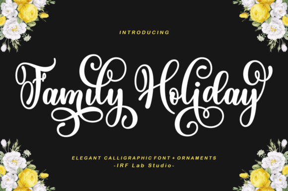 Family Holiday: A Web Designer's Review of This Script Font