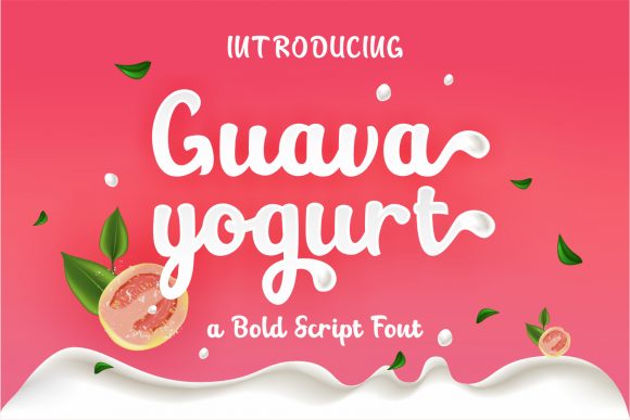 Guava Yogurt: A Sweet Handwritten Script Font for Joyful Branding Projects