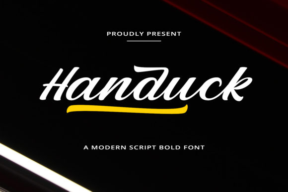 Handuck: A Bold Handwritten Font for Crafters and Product Designers