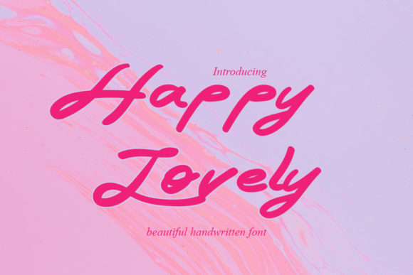 Happy Lovely: A Timeless Handwritten Font for Editors