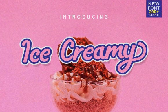Ice Creamy Font: Elevating Editorial Design with Elegance