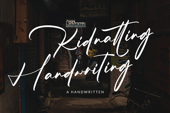 Kidnatting: A Handwritten Script Font for Campaigns