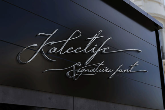 Kolectife: A Signature Script Font for Editorial Design