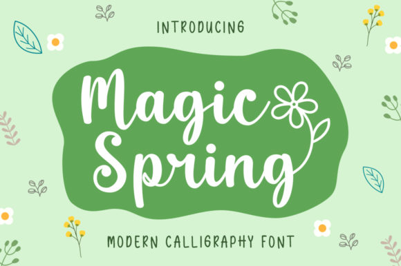 Magic Spring: A Handwritten Font That Elevates Small Business Branding