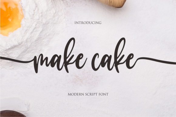 Make Cake: A Sweet Handwritten Font for Branding