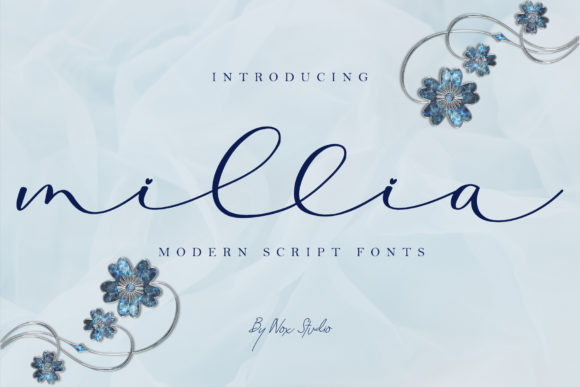 Millia: A Dazzling Script Font for Crafters & Product Makers