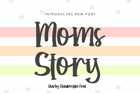Moms Story: A Whimsical Handwritten Font for Modern Web Design