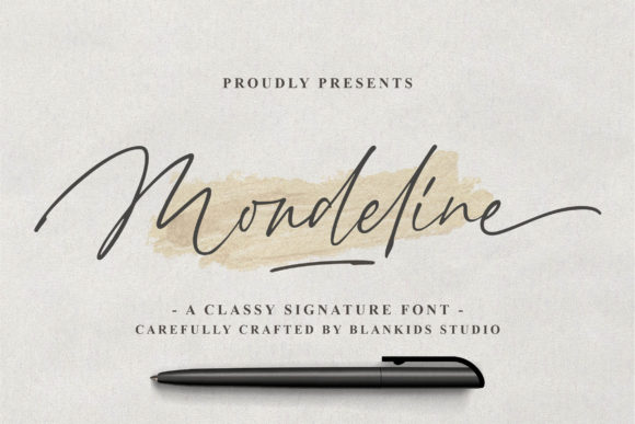 Mondeline: A Premium Script Font for Brand Identity