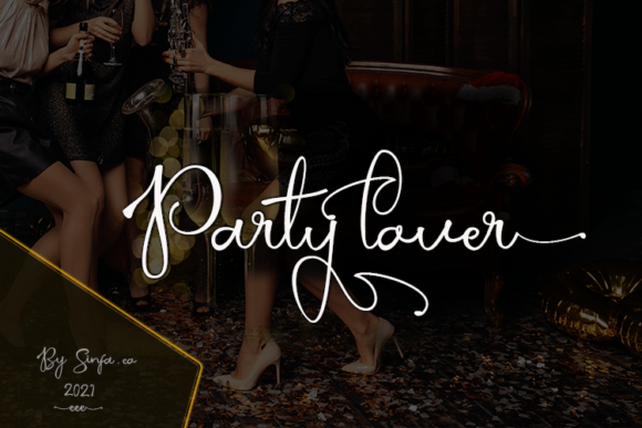 Party Lover: A Stylish Script Font for Modern Campaign Design