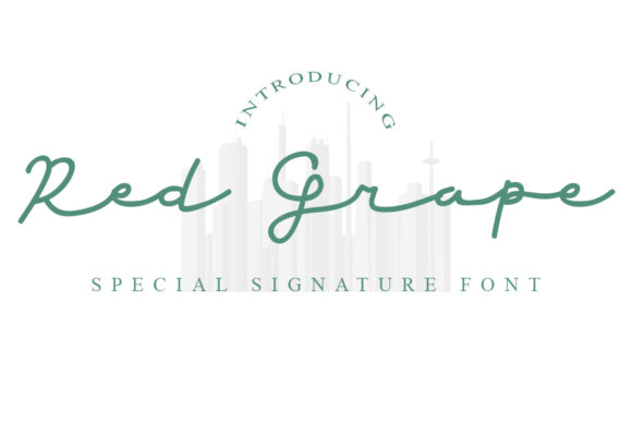 Red Grape: A Refined Script Font for Editorial Design