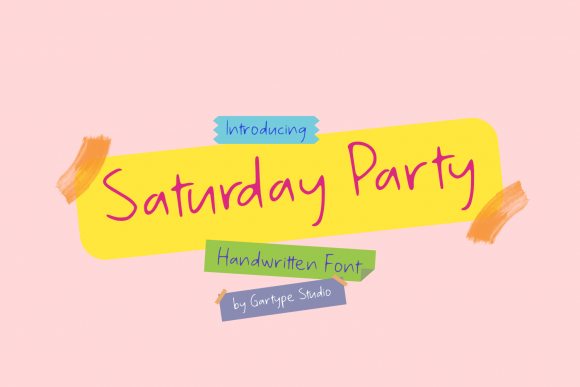 Saturday Party: A Handwritten Font That Elevates Small Business Branding