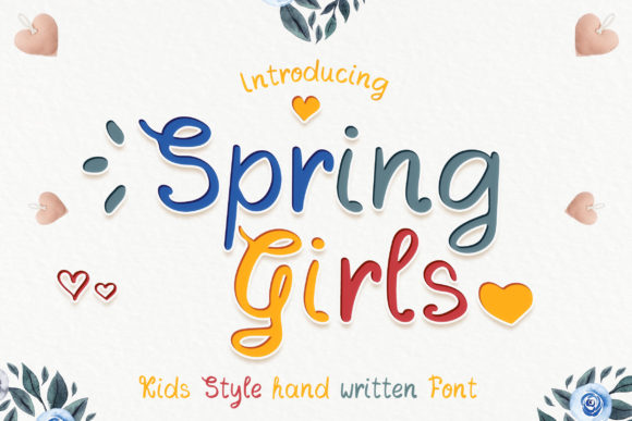 Spring Girls: A Whimsical Script Font for Your Brand