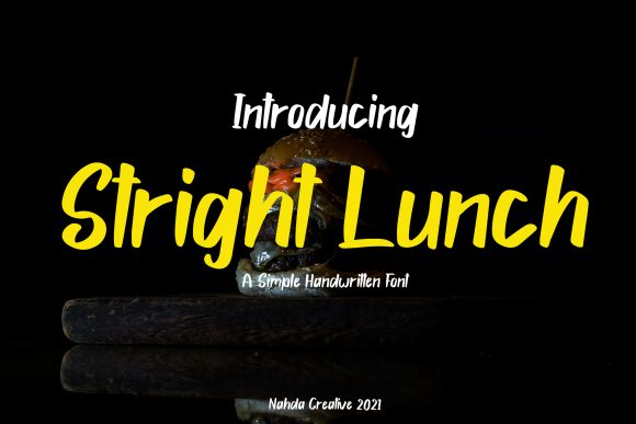 Stright Lunch: A Handwritten Font That Brings Strength to Branding