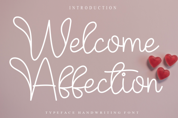 Welcome Affection: A Whimsical Script Font for Modern Web Design